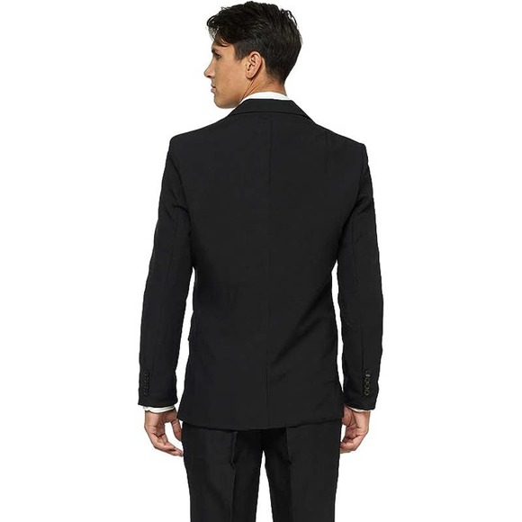 NWT- Unisex Black Suit pants, jacket & tie Mens Small-Woman MED/LG - Picture 3 of 10